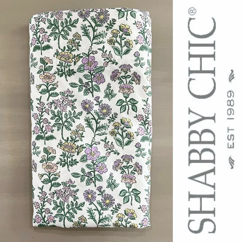 Shabby Chic Floral Flat Sheet Full/Double